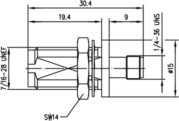 Telegärtner 100023868 100023868 Koaxialadapter TNC-anslutning - SMA-anslutning 1 st