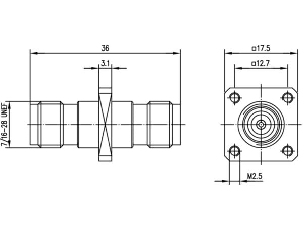 Telegärtner 100023831 100023831 BNC adapter TNC tilslutning - TNC tilslutning 1 stk