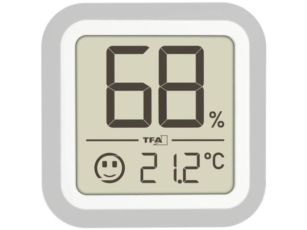 TFA Dostmann Humidore Termo-/hygrometer Sølv