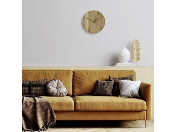 TFA Dostmann 60.3070.01 Kvartsi seinäkello 350 mm x 40 mm Tammi Aito puu