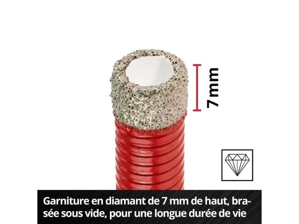 Einhell 500400 Kaakeliporanteräsarja 7 kpl 6 mm, 8 mm, 10 mm, 12 mm, 14 mm M14 1 sarja