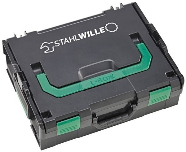 Stahlwille 97830700 STW L-BoXX Basic Set Verktygslåda med utrustning ABS plast Svart, Grön