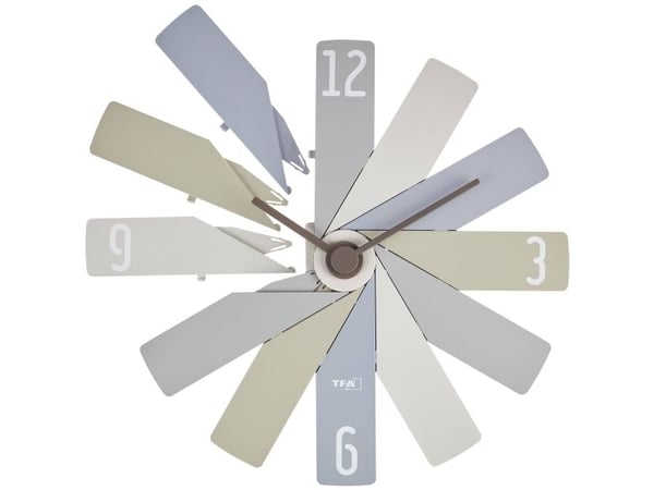 TFA Dostmann 60.3020.30 Kvartsi seinäkello 400 mm x 37 mm x 400 mm Värikäs hiipivä liike (hiljainen) (60.3020.30)