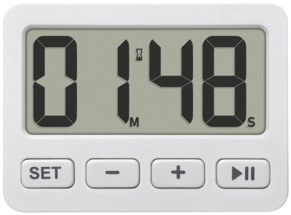 TFA Dostmann 60.2036.02 Kvartsihälytyskello Valkoinen Hälytysajat 1 1 Ajastusaika (60.2036.02)