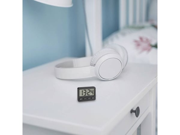 TFA Dostmann 60.2036.01 Kvartsiherätyskello Musta Herätyskellonaika 1 1 Ajastin (60.2036.01)