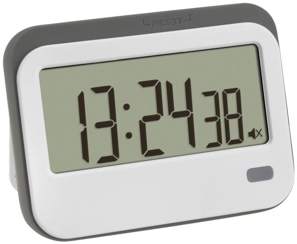 TFA Dostmann Digital Timer med stoppur och väckarklocka Timer Vit, Grå digital (38.2052.02)