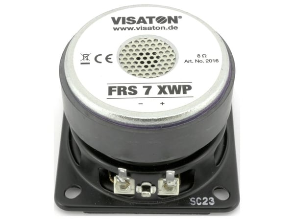 Visaton FRS 7 XWP - 8 Ohm 2,5 tum 6,5 cm bredbandshögtalarelement 8 ? svart