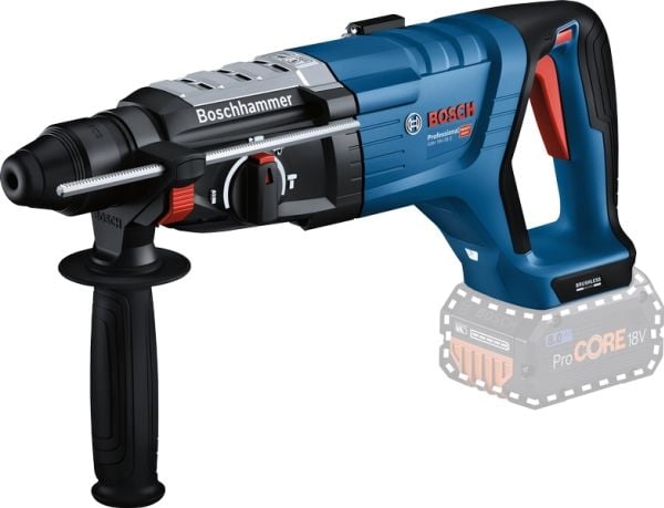Bosch GBH 18V-28 D Professional, SDS Plus, Svart, Blå, Børsteløs motor, 1,6 cm, 950 RPM, 3,4 J - SOLO