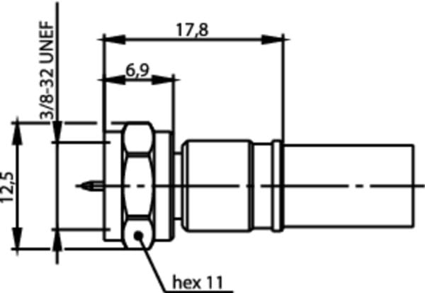 Telegärtner 100025621 100025621 F-kontakt Stickpropp, rak 75 Ω 1 st