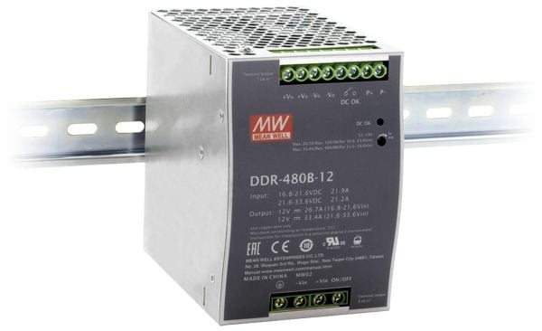 Mean Well DDR-480B-24 DC/DC-automuunnin 24 V 20 A 480 W Lähtöjen määrä: 1 x Sisältö 1 kpl