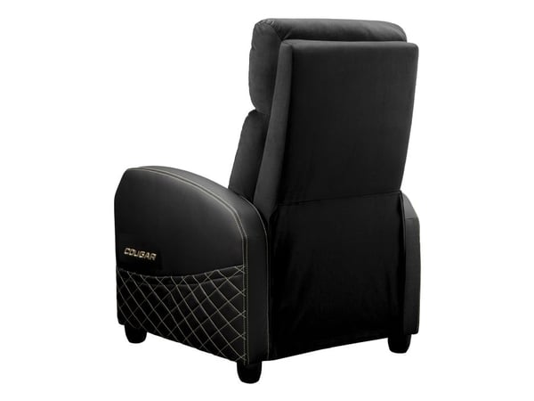 COUGAR Ranger Elite Gold, Gaming-stol, 135 kg, Polstret sete, Polstret ryggstøtte, Universell, Sort