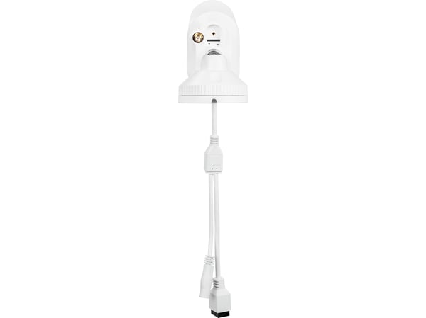 ABUS PPIC54520, IP-sikkerhetskamera, Utendørs, Ledning & Trådløs, Vegg, Hvit, Kuppel
