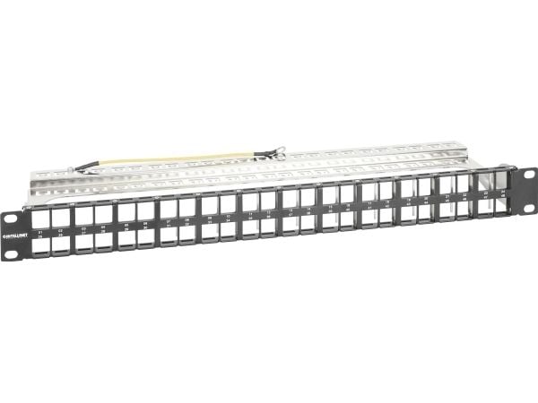 Intellinet 721028, Ramme som klikker på plass, Svart, -10 - 60 °C, -40 - 70 °C, 10 - 90%, 482,6 mm