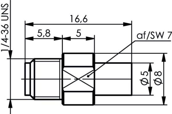 Telegärtner 100024815 100024815 SMA-adapter SMA-tilslutning - MCX-tilslutning 1 st