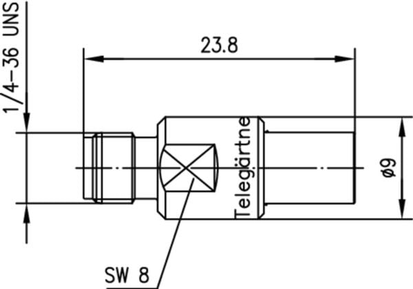 Telegärtner 100024808 100024808 Coax-adapter SMA-tilslutning - SMB 1 st
