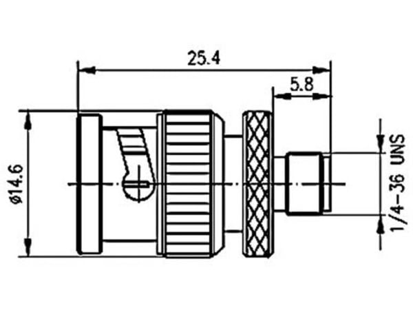 Telegärtner 100023637 100023637 BNC-adapter BNC-stik - SMA-tilslutning 1 st