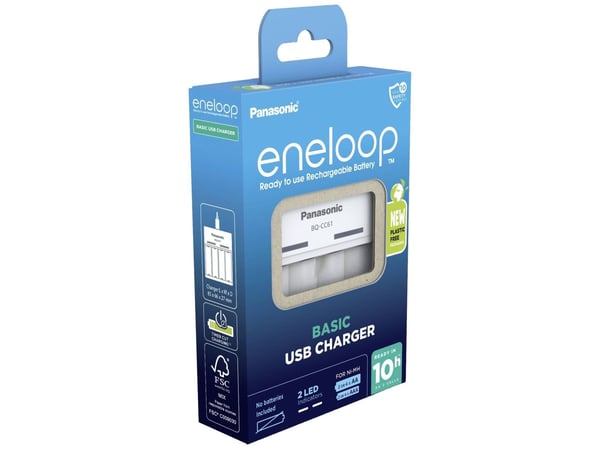 Panasonic eneloop BQ-CC61 - 10 t batterilader - (for 4xAA, 4xAAA)
