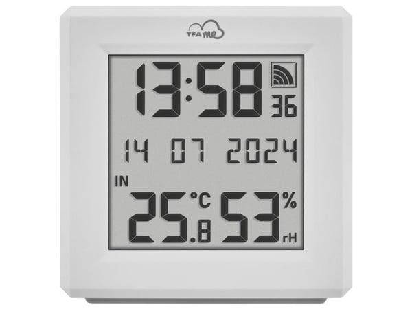TFA Dostmann TFA.me Starter Set WLAN Gateway ID-01 med 3 sändare ID-A3 trådlös digital termometer Vit