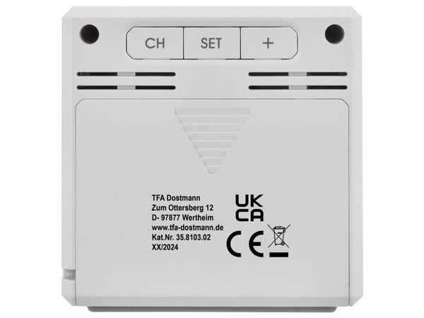 TFA Dostmann TFA.me Starter Set WLAN Gateway ID-01 med 3 sändare ID-A3 trådlös digital termometer Vit