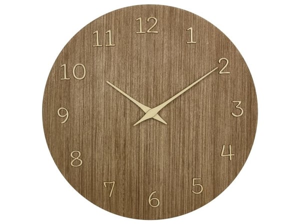 TFA 60.3072.23 Kvartsi seinäkello 298 mm x 41 tumma puu (60.3072.23)