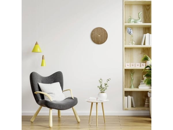 TFA 60.3072.23 Kvartsi seinäkello 298 mm x 41 tumma puu (60.3072.23)