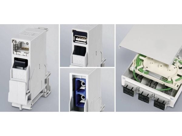 Telegärtner 100007437 DIN-kiskoliitin RJ45 100007437 Kytkentä, uppoasennus Navat: 8P8C Vaaleanharmaa 1 kpl