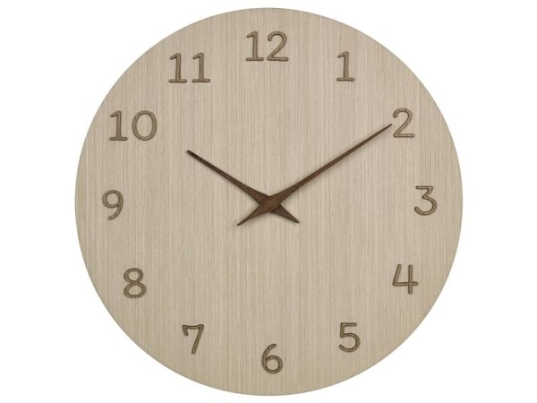 TFA 60.3072.01 Kvartsi seinäkello 298 mm x 41 puinen valo (60.3072.01)
