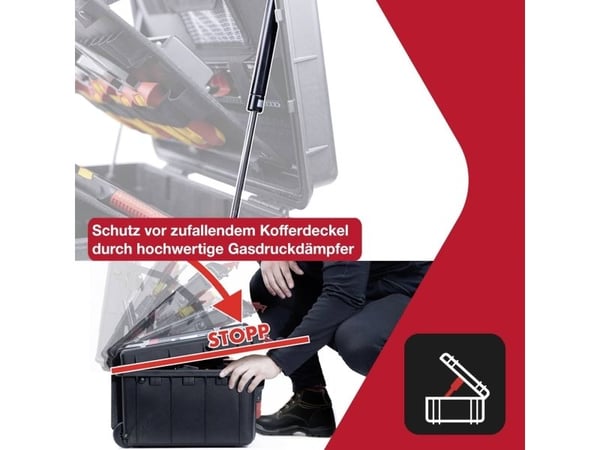 Wiha XL 2 46816 Elektriker Håndverkerlærlinger Profesjonell VDE Verktøykoffert Utstyrt (46816)