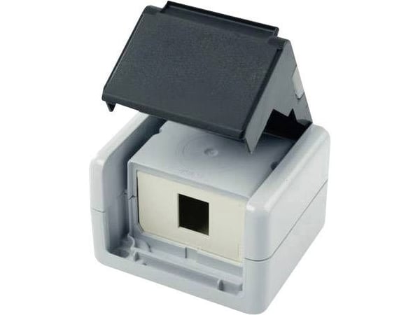 Telegärtner H02000A0069, Grå, Hvid, IP44, 87 mm, 58 mm, 75 mm, 160 g
