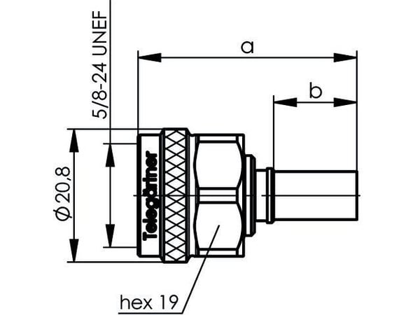 Telegärtner J01020A0127 J01020A0127 N-kontakt Kontakt, rak 50 Ω 1 st