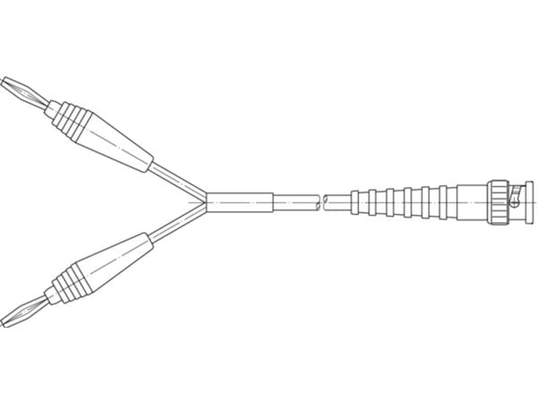 Telegärtner 100009738 BNC testkabel 0,50 m Svart