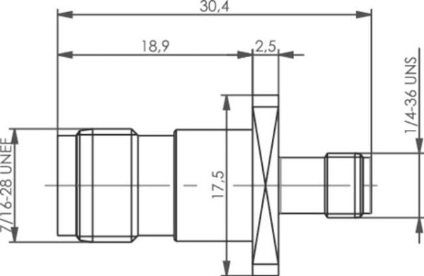 Telegärtner 100023874 100023874 TNC-adapter TNC-tilslutning - SMA-tilslutning 1 st