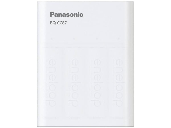 Panasonic eneloop Smart &amp; Quick BQ-CC87 - 2,25-6 h akun latauslaite - (1 - 4 AA/AAA) 4 x AA-tyyppi - NiMH - 2100 mAh (USB)