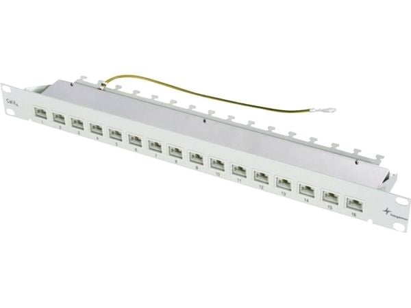 Telegärtner J02022A0050, 10 Gigabit Ethernet, RJ-45, Cat6a, Grå, 482,6 mm, 44 mm