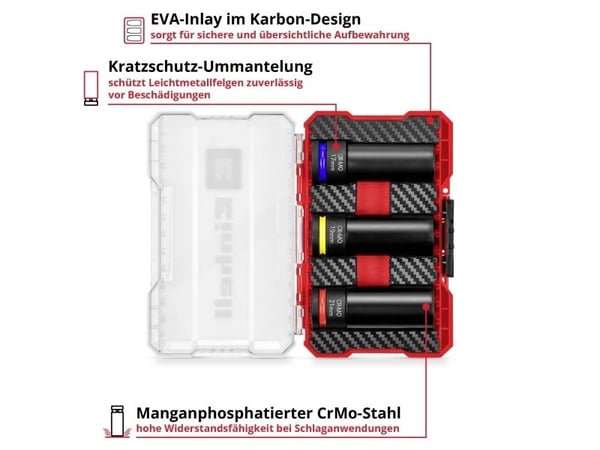 Einhell iskuporanterä- ja hylsysarja 1/2 109263