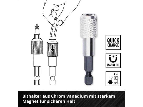 Einhell BELT CLIP 118495 Kärkisarja 32 kpl TORX, PZ, PH, Notched, Tamper Torx sis. kärkipidikkeen