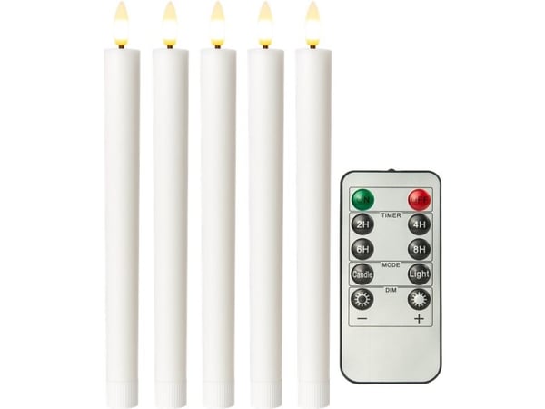 Goobay 77750, Figur, Hvit, Aluminium, Glass, Polykarbonat (PC), 2 timer, 8 timer, Stearinlys