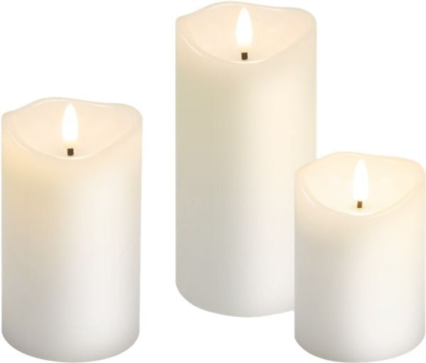 Goobay 77779, Figur, Hvit, Glass, Polykarbonat (PC), IP20, 6 timer, Stearinlys