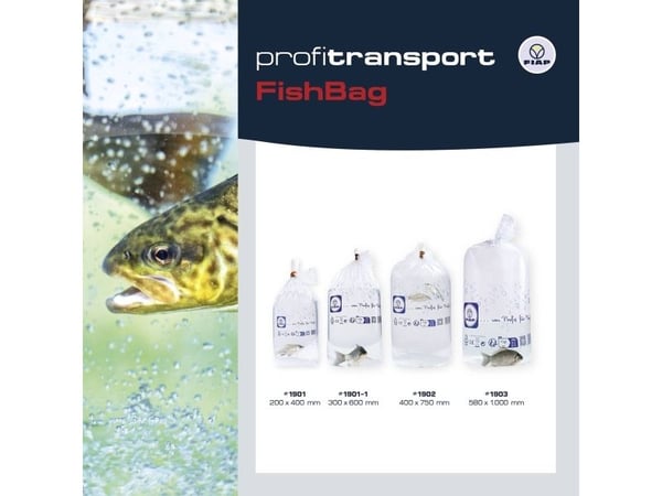 FIAP 1902 Transportpåse för fisk Set med 100 st (L x B) 400 mm x 750 mm