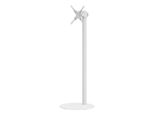 Multibrackets M Pro Series - Stativ - enkeltpol - for digital signage display / tablet - floorbase 2 - stål - hvit - skjermstørrelse: 7"-32" - plas...