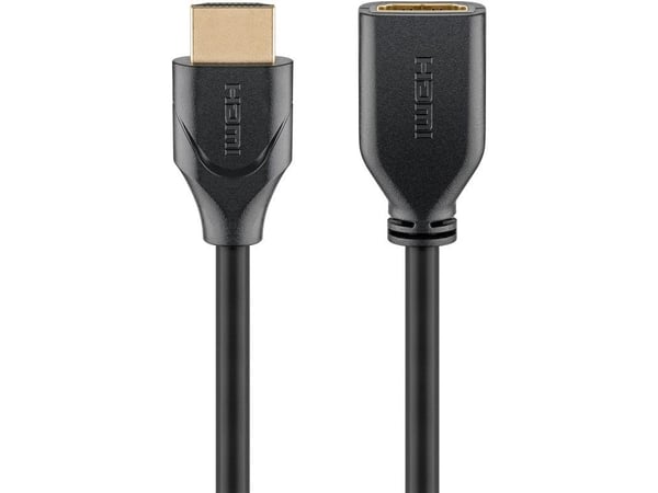 Goobay 61308, 1,5 m, HDMI Type A (Standard), HDMI Type A (Standard), 3D, 18 Gbit/sek, Svart
