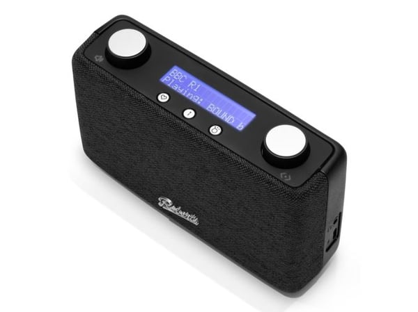 Roberts Radio Play 11, Bærbar, Analog og digital, DAB, DAB+, FM, Svart, Rotasjon, Utvendig