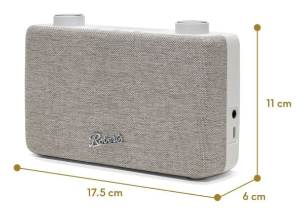 Roberts Radio Play 11, Bærbar, Analog og digital, DAB, DAB+, FM, Hvit, Rotasjon, Utvendig