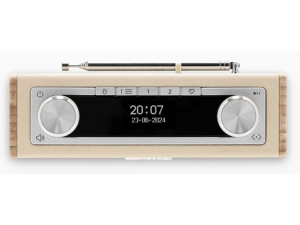 Roberts Radio Rambler Uno, Bærbar, Digital, DAB, DAB+, FM, 3,5 mm, Bamboo, Cremefarvet, Aluminium, Bamboo