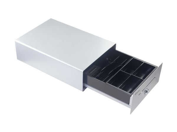 Equip 351012, Manuell og automatisk pengeskuff, Metall, Sølv, Plast, DC, 12 V