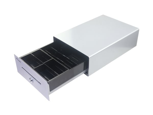 Equip 351012, Manuell og automatisk pengeskuff, Metall, Sølv, Plast, DC, 12 V