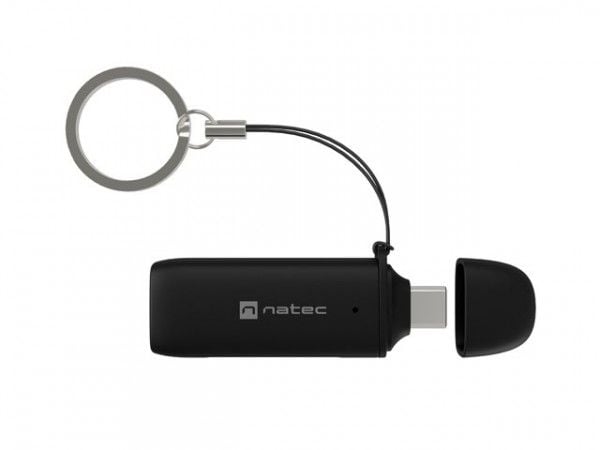 Natec Scarab C kortleser SD/MicroSD til USB 3.2 Gen 1 - svart
