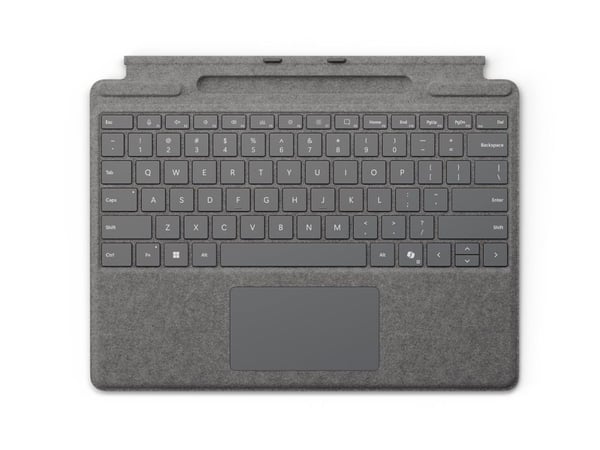 Microsoft Surface Pro Keyboard - Tastatur - med styrepute, akselerometer, lagrings- og ladebakke for Surface Slim Pen 2 - QWERTY - Internasjonal en...