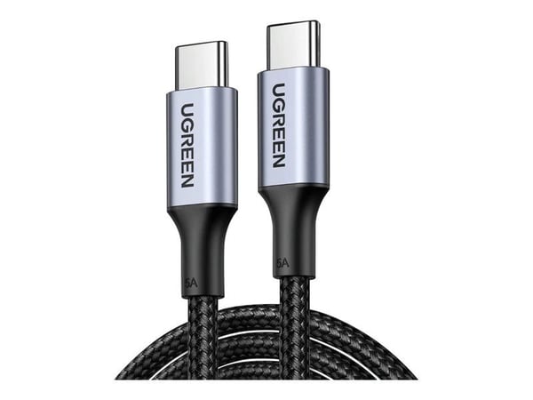 Ugreen - USB-kabel - USB-C (hann) til USB-C (hann) - USB 2.0 - 20 V - 5 A - 50 cm - USB Power Delivery (100 W) - svart