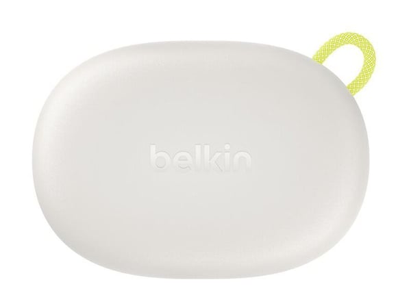 Belkin SoundForm ActiveFit - True wireless-hodetelefoner med mikrofon - ørepropp - over-øret-montering - Bluetooth - sand